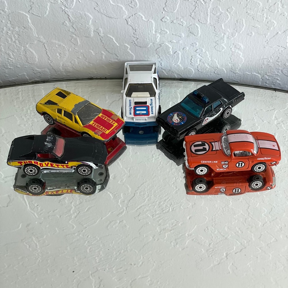 Bundle (5) Vintage 80s MATCHBOX Cars Corvette Mercury Dodge Daytona Ferarri 308